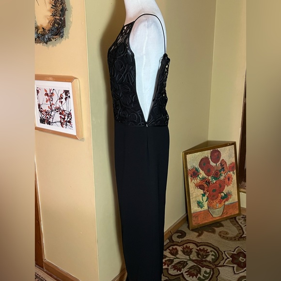 Vintage ANDREA POLIZZI Size 12 Blacktie Elegant Maxi Column TankDress HongKong - Picture 7 of 16